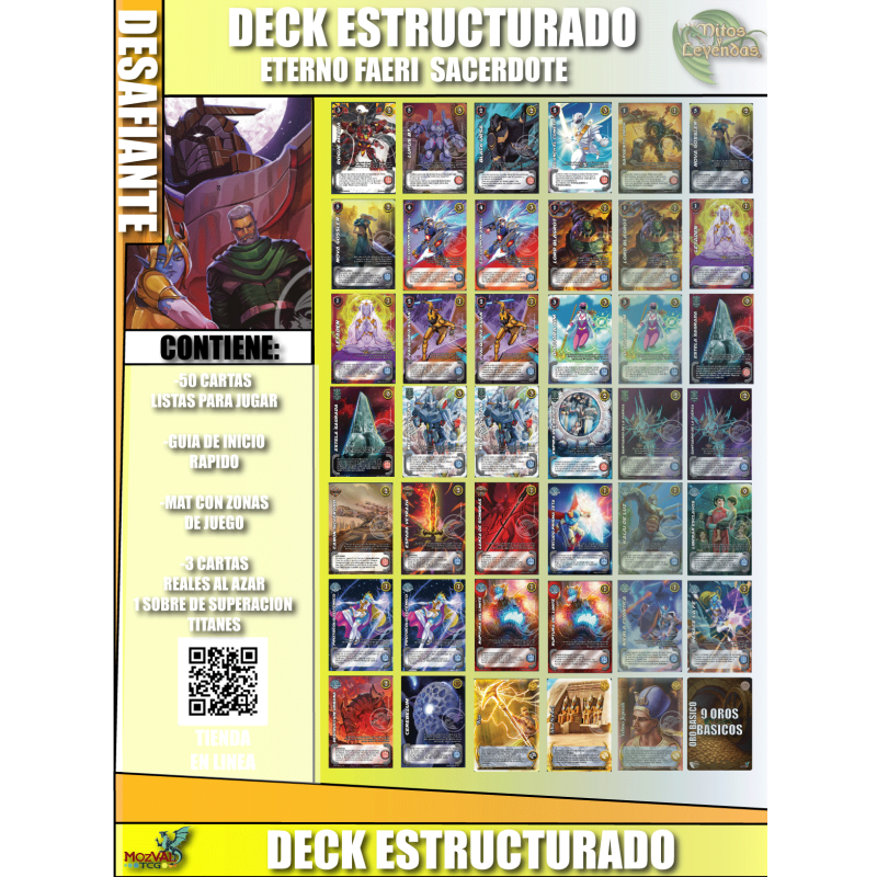 Deck "Tri raza" "DESAFIANTE" -  Estructurado de INICIO - FORMATO IMPERIO RACIAL - TITANES