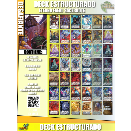 Deck "Tri raza" "DESAFIANTE" -  Estructurado de INICIO - FORMATO IMPERIO RACIAL - TITANES