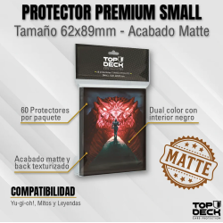 Protectores MATTE con Diseño | TOPDECK Small 62x89mm Fe sin Límite