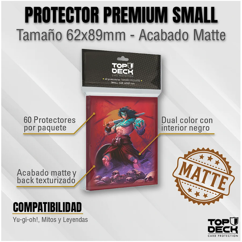 Protectores MATTE con Diseño | TOPDECK Small 62x89mm Fergus