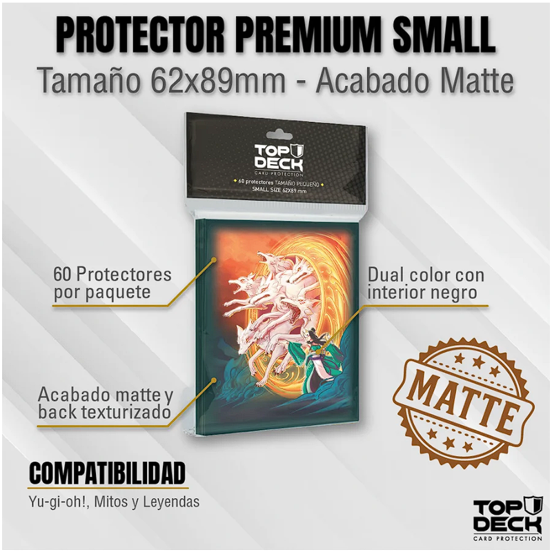 Protectores MATTE con Diseño | TOPDECK Small 62x89mm Invocar chacales
