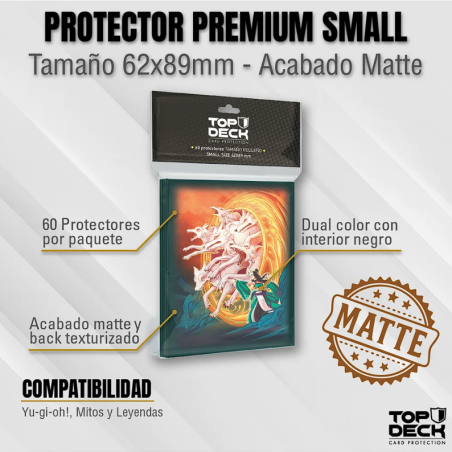 Protectores MATTE con Diseño | TOPDECK Small 62x89mm Invocar chacales