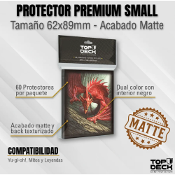 Protectores MATTE con Diseño | TOPDECK Small 62x89mm Wyvern de Sangre