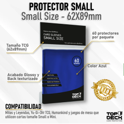 Protectores Esenciales | TOPDECK Small 62x89mm color AZUL