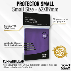 Protectores Esenciales | TOPDECK Small 62x89mm color MORADO