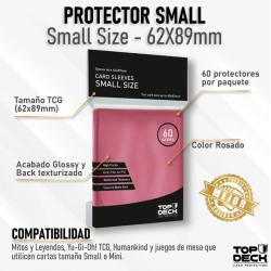 Protectores Esenciales | TOPDECK Small 62x89mm color ROSA