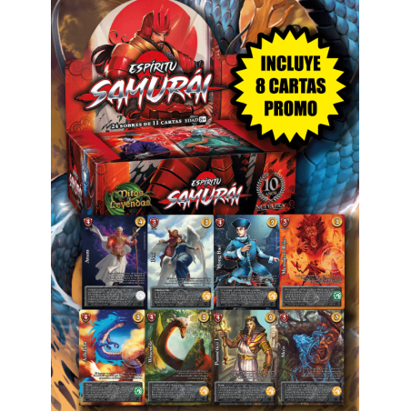 Dsplay 24 sobres + CARTAS PROMO - Espiritu samurai - entrega inmediata