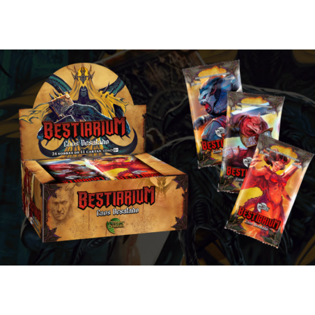 Dsplay 24 sobres - BESTIARIUM - entrega inmediata