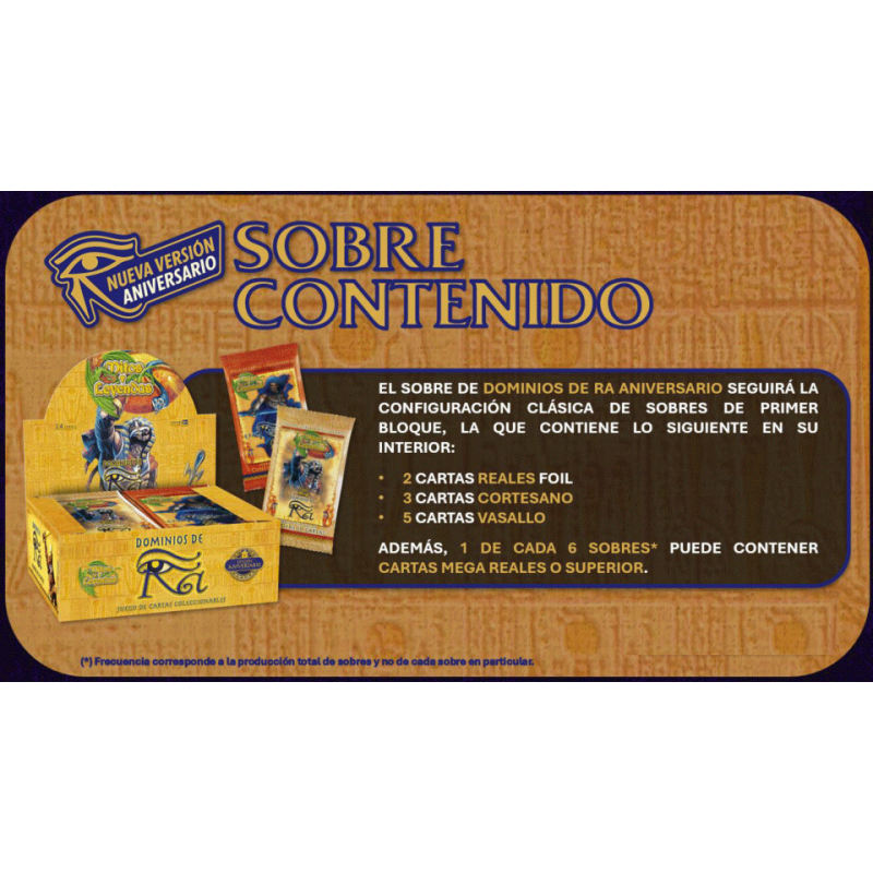 DIsplay de 24 sobres Dominios de RA - ENVIO INMEDIATO